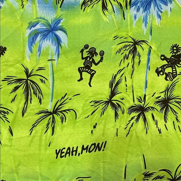 Yeah, Mon Vibrant Palm Print Green Midi Dress - Picture 12 of 17